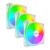 MONTECH RX120 PRO biely 120mm ARGB Reverse Blade balenie 3 ks