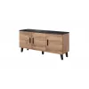 Cama komoda LOTTA 150 3D wotan dub + matná čierna