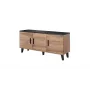 Cama komoda LOTTA 150 3D wotan dub + matná čierna