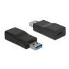 Káblový adaptér DeLOCK 65696 USB 3.1 Gen 2 Type-A na Type-C čierny