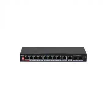 PoE switch 8 portov 1000Mbps + 2 uplink