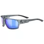 Polarizované slnečné okuliare Uvex Sportstyle 233 P – smoke matt/spiegelblau