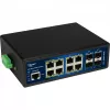 ALLNET priemyselný PoE switch ALL-SGI8112PMJ 8+4 porty