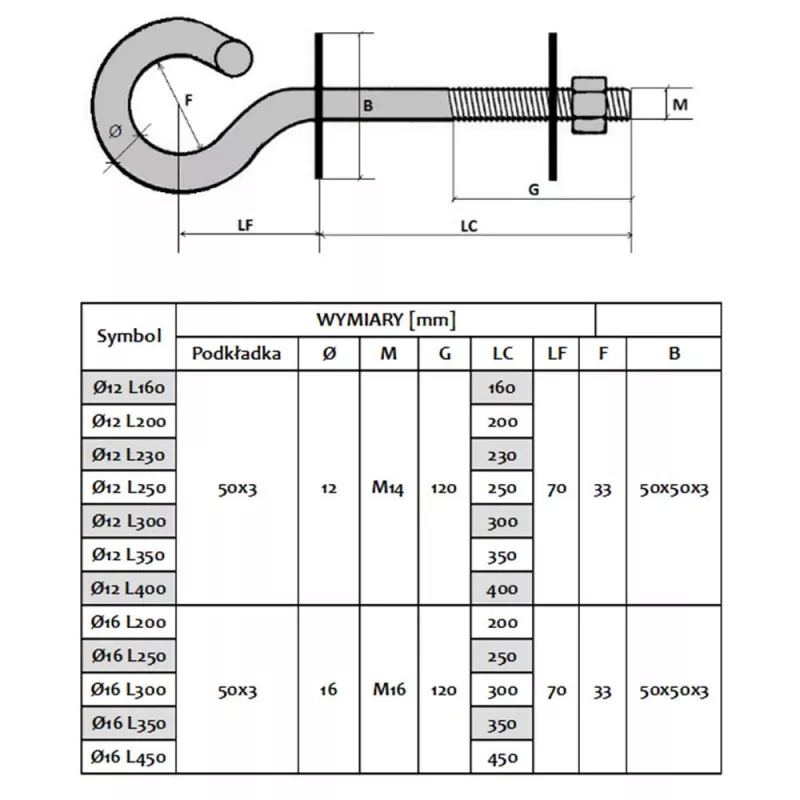 Káblový hák Extralink EX.6426 nerezová oceľ 12 mm šírka