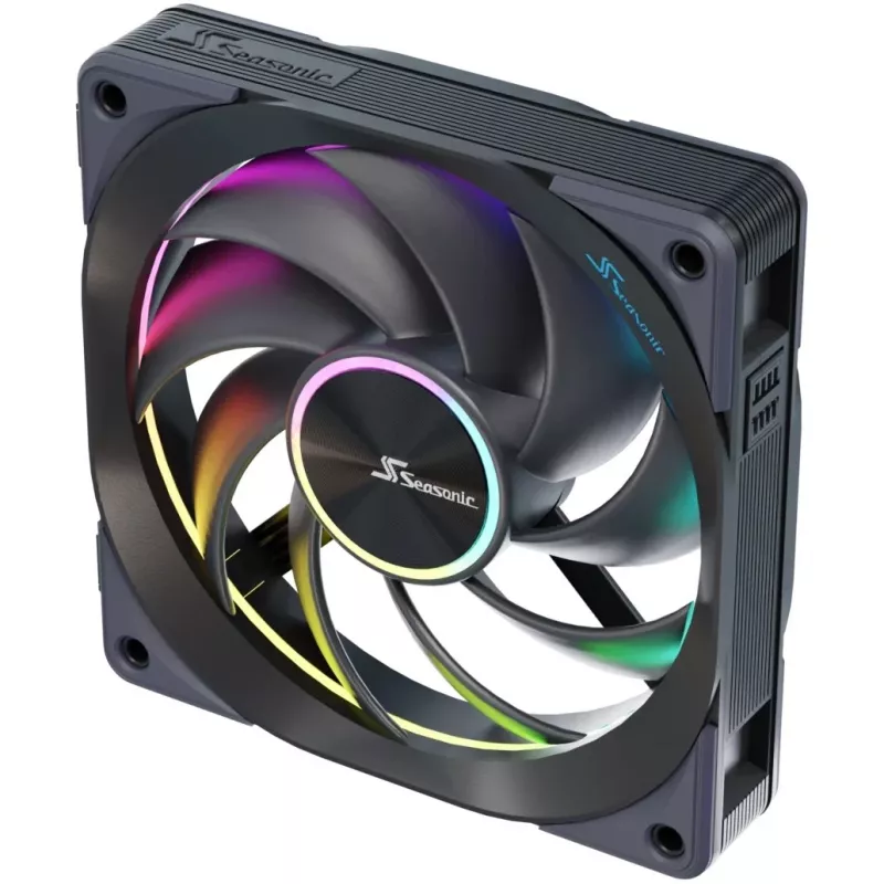 Ventilátor Seasonic MagFlow ARGB 12 cm 2000 RPM čierny