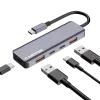 Canyon DS-18 - USB-C hub - 5 portov - 1x USB-C 5V DC nabíjanie - 2x USB-C - 10 Gbit/s - 2x USB 3.2