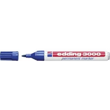 Permanentný marker Edding 3000 modrý 10 kusov