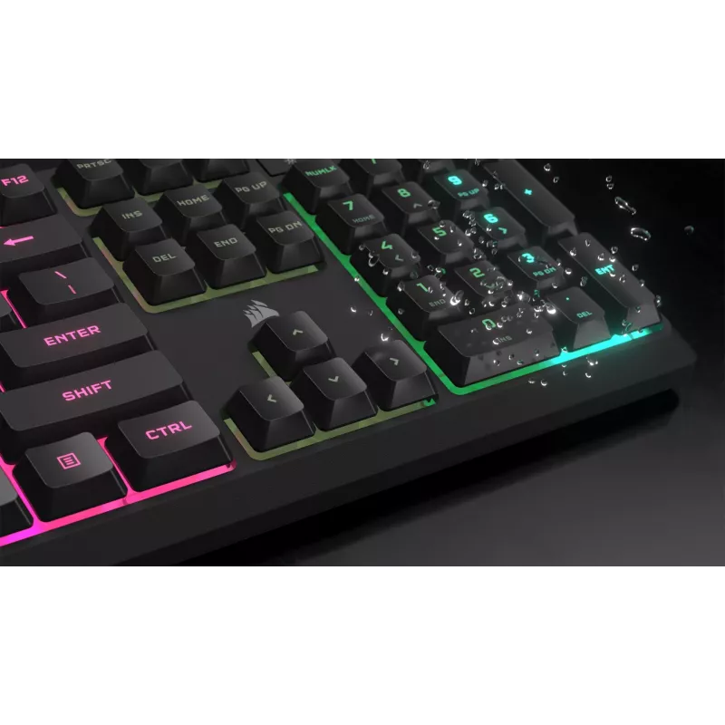Corsair CH-9226D65-DE klávesnica Gaming USB QWERTZ nemecká sivá