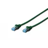 Sieťový kábel Digitus CAT 5e SF/UTP RJ-45 5m zelený