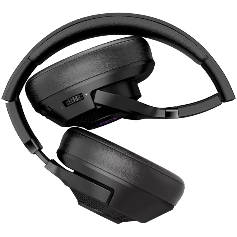 Lorgar Noah 702 (LRG-GHS702) bezdrôtový herný headset, Bluetooth 5.3, USB prijímač, 3,5 mm AUX, 40 mm meniče, 1000 mAh, RGB, čierny