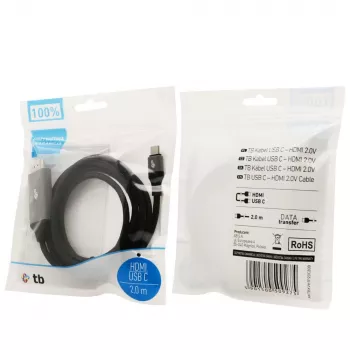TB kábel HDMI 2.0V - USB 3.1 Type C (AKTBXVH1P20C20B)