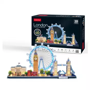 3D puzzle CubicFun Cubic Fun City Line London LED 107 ks