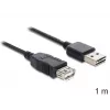USB kábel DeLOCK EASY-USB 2.0-A 1m čierny