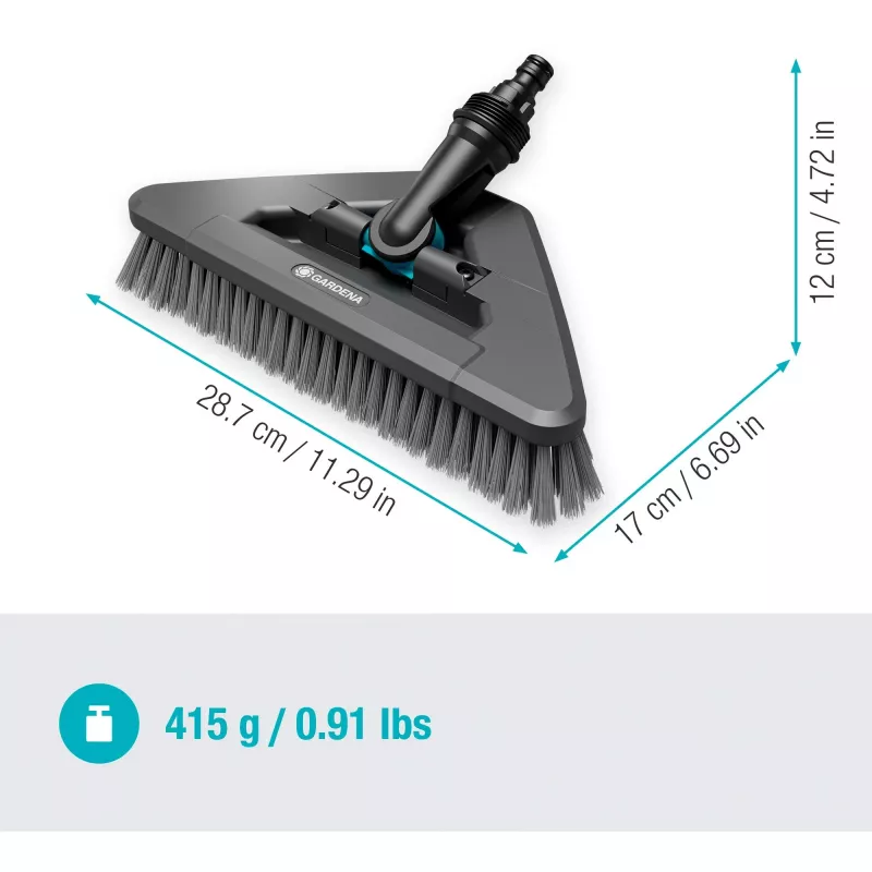 Gardena Cleansystem kefa na násadu soft flex, 18812-20