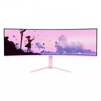 Curved monitor Arozzi Nova 49” (124,5 cm) Dual QHD 5120×1440 LED VA 32:9 4 ms ružový