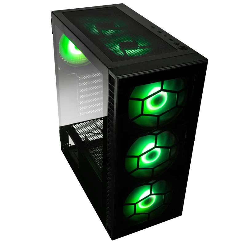 Kolink Observatory HF Plus Glass ARGB Midi-Tower - čierna