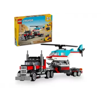 LEGO Creator 3-in-1 31146 Nákladné auto s plošinou a vrtuľník