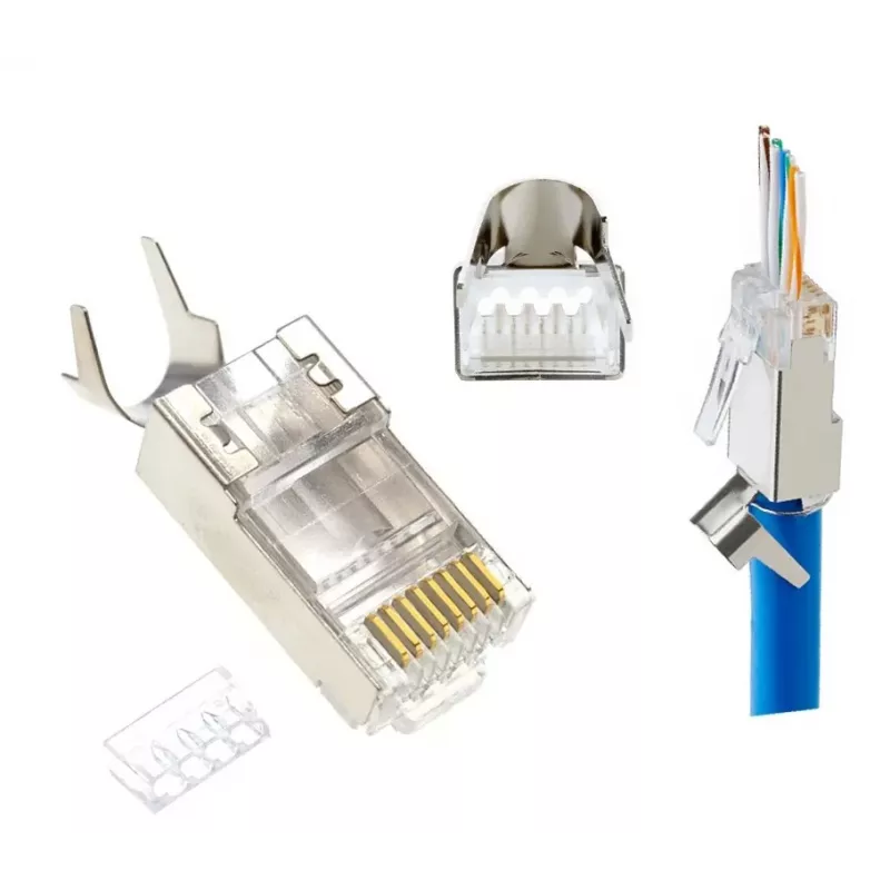 Konektor RJ45 GEMBIRD CAT7 8P8C pozlátený 15µ FTP/SFTP, balenie 100 ks