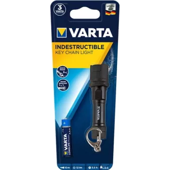 Prívesok na kľúče s baterkou Varta 16701 101 421 čierna LED odolná proti nárazu IPX4
