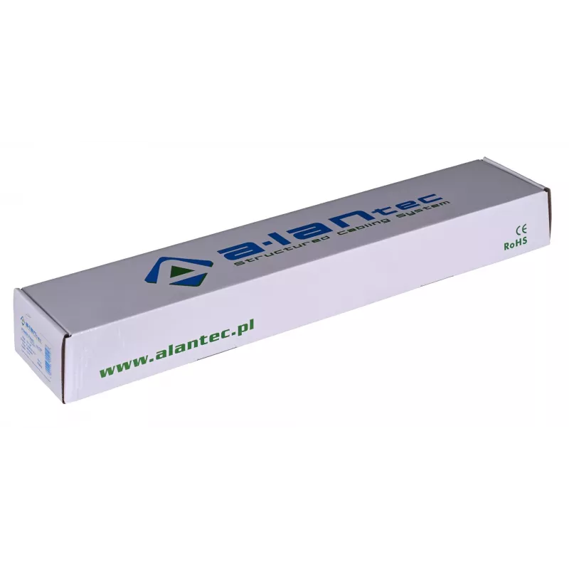 Alantec 19 inch 1U predlžovací kábel, 8x CEE 7/5, vypínač, 1,8m (PZ081U)