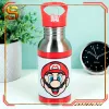 Paladone Super Mario kovová fľaša na vodu so slamkou
