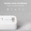 Predlžovacia zásuvka DIGITUS 3-násobná s 2×USB-A a 1×USB-C, 3 AC zásuvky typ E/F, 1,5 m kábel, biela