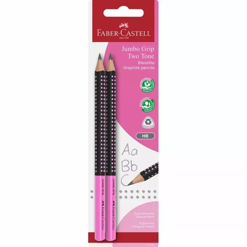 FABER-CASTELL ceruzka Jumbo Grip Two Tone 2xBS BK