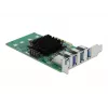 DeLOCK PCI Express x4 karta na 4 x externý USB 3.0 Quad Channel - Low Profile formát