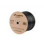 LANBERG sieťový kábel Cat5e U/UTP LCU5-12CU-0305-BK, 24 AWG meď, 305 m, čierny