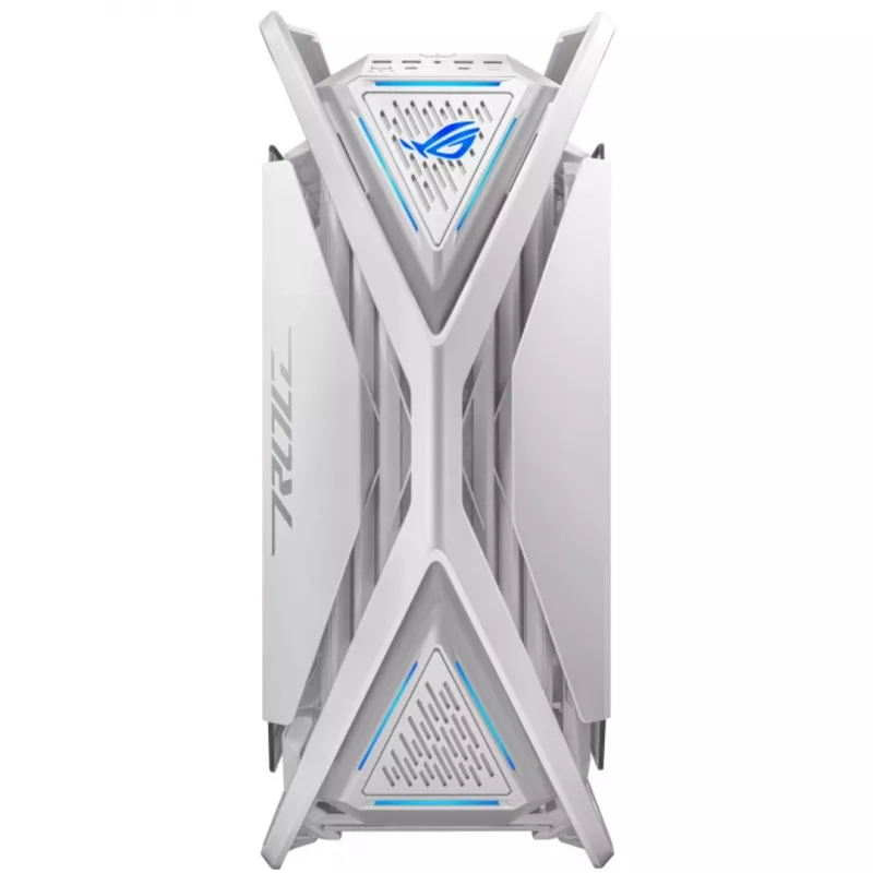 ASUS ROG GR701 Hyperion White, PC, biela, ATX, EATX, micro ATX, Mini-ITX, hliník, Multi, predný