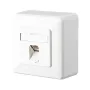 METZ CONNECT BTR E-DAT C6 8(8) AP - nástenná zásuvka - RJ-45 - čistá biela, RAL 9010 (1307370002-I)