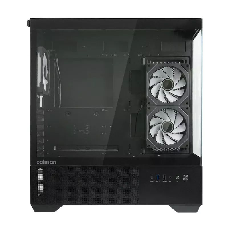 PC skriňa CHRONIX V2 Mid Tower ARGB ventilátory x3 čierna