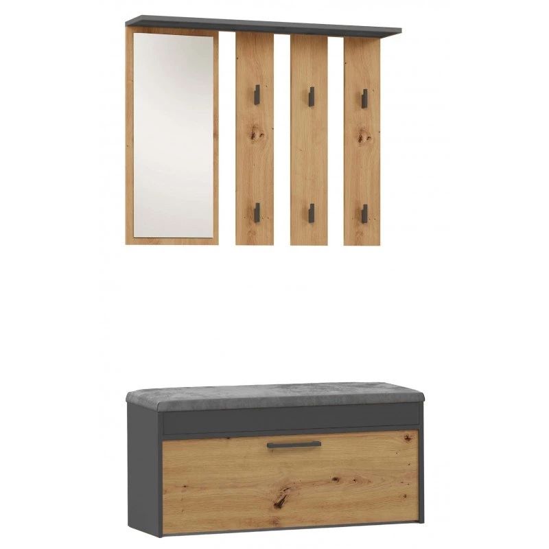 Topeshop GAR PARMA ANT/ART skriňa do predsiene