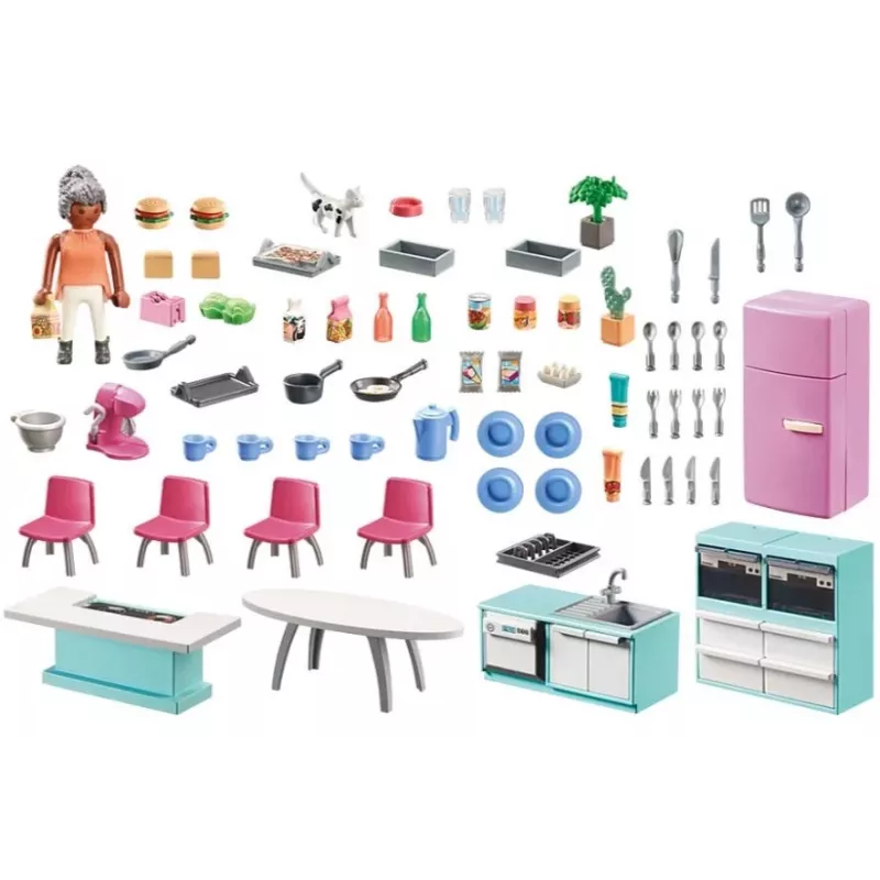Kuchyňa Playmobil My Life Kitchen 71608 viacfarebná plast 4-10 rokov