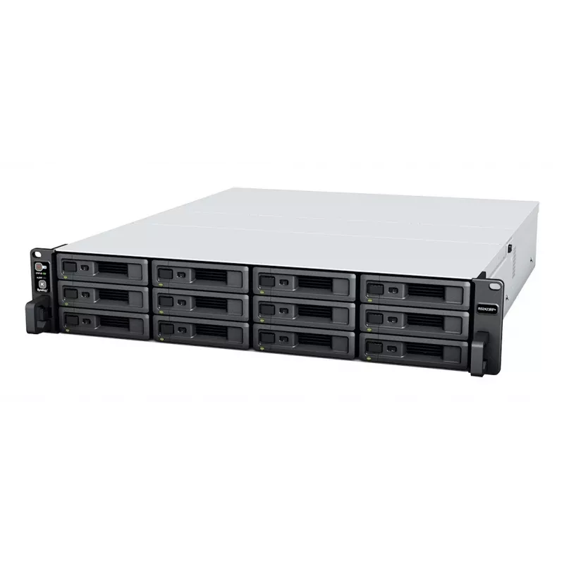 Synology RackStation RS2423+ NAS/Storage server Rack (2U) Ryzen Embedded V1780B 8 GB DDR4 0 TB DiskStation Manager čierna, sivá