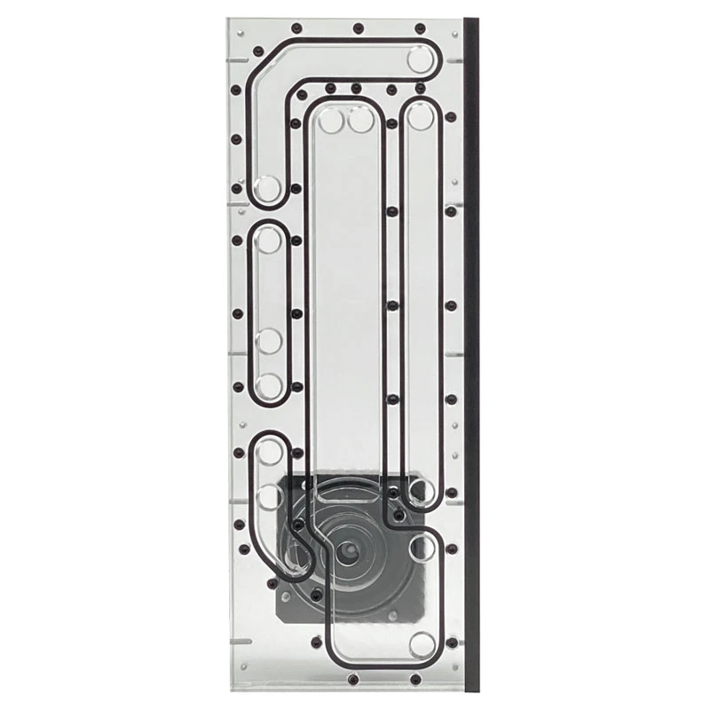 Stealkey Customs SK-Crossflow pre Lian Li - O11D XL Evo Distroplate D5/DDC - akryl