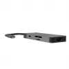 USB‑Type‑C hub Green Cell HUBGC01 — 7 portov: 3×USB‑A 3.2 Gen 1, 1×USB‑C 3.2 Gen 1, HDMI, microSD+SD čítačka kariet — strieborný