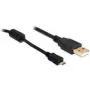 USB kábel DeLOCK USB 2.0 A na USB-Micro-B 3 m čierny