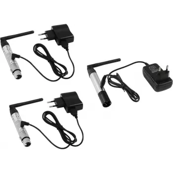EUROLITE QuickDMX súprava vysielač 1x + prijímač 2x (model 20000027)