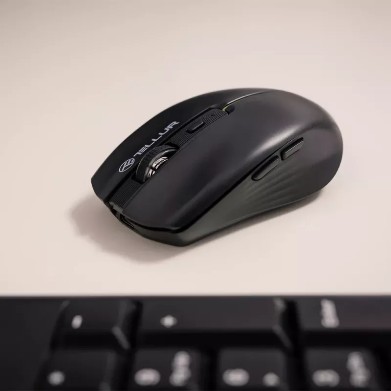 Tellur Silent Click bezdrôtová myš čierna