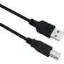 USB kábel Helos 288306 USB 2.0 3m USB A USB B čierny