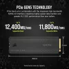 CORSAIR MP700 PRO - SSD - 1TB - interný - M.2 2280 - PCI Express 5,0 x4 (NVMe) - 256-Bit-AES (CSSD-F1000GBMP700PRO)