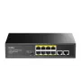 Cudy FS1010P sieťový switch Fast Ethernet (10/100) Power over Ethernet (PoE) čierny
