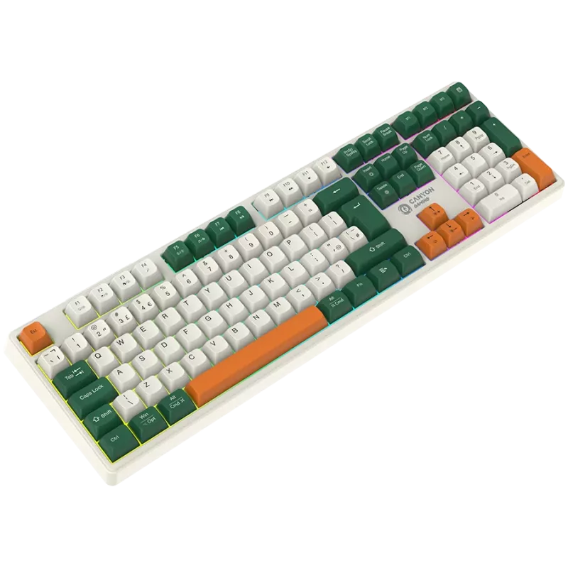 Mechanická bezdrôtová klávesnica CANYON Shadder GKW-11 RGB biela