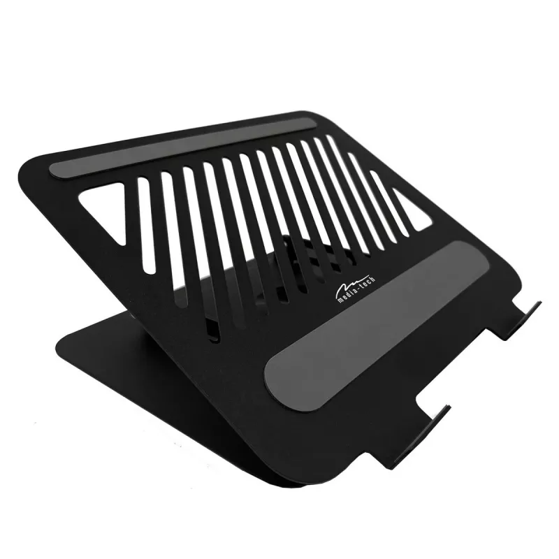 Stojan na notebook MEDIA-TECH MT2662 – výškovo nastaviteľný, skladací z hliníka pre 10–17