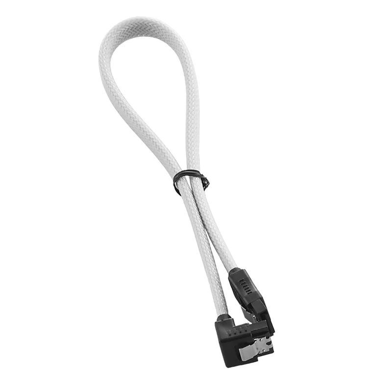 ModMesh zahnutý SATA-3 kábel, 30 cm – biely – kábel – digitálne/dátové (CM-CAB-RSAT-N30KW-R)