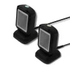 Pevný 1D/2D čítač čiarových kódov QOLTEC 50864, LED senzor, USB (káblový), čierny, 145×85×80 mm