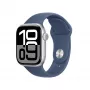 Apple Watch S10 hliník Cellular 42mm strieborná (športový remienok Denim) S/M
