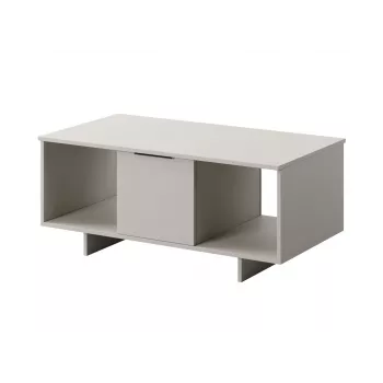 Konferenčný stolík cama meble ALMA 100×55×55 cm, obdĺžniková béžová doska, kašmírový finiš