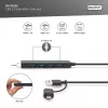 USB hub, Digitus, DA-70235, 4-portový, USB 3.2 Gen 1, Type-A a Type-C, 12000 Mbit/s